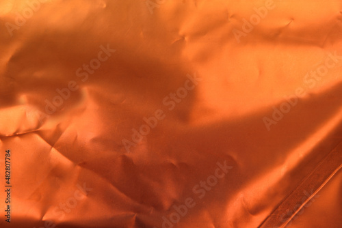 texture, exterior of a light-protective aluminum bag