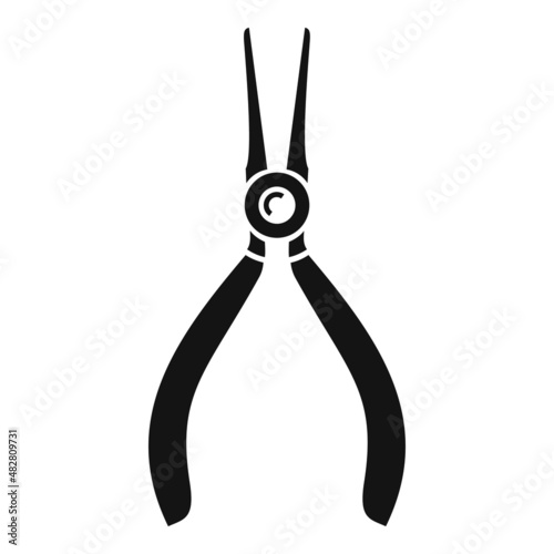 Bike repair pliers icon simple vector. Fix mechanic