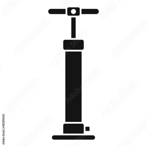 Bike air pump icon simple vector. Fix workshop