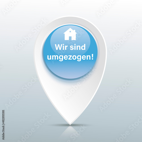 Navigationsmarker Wir sind umgezogen