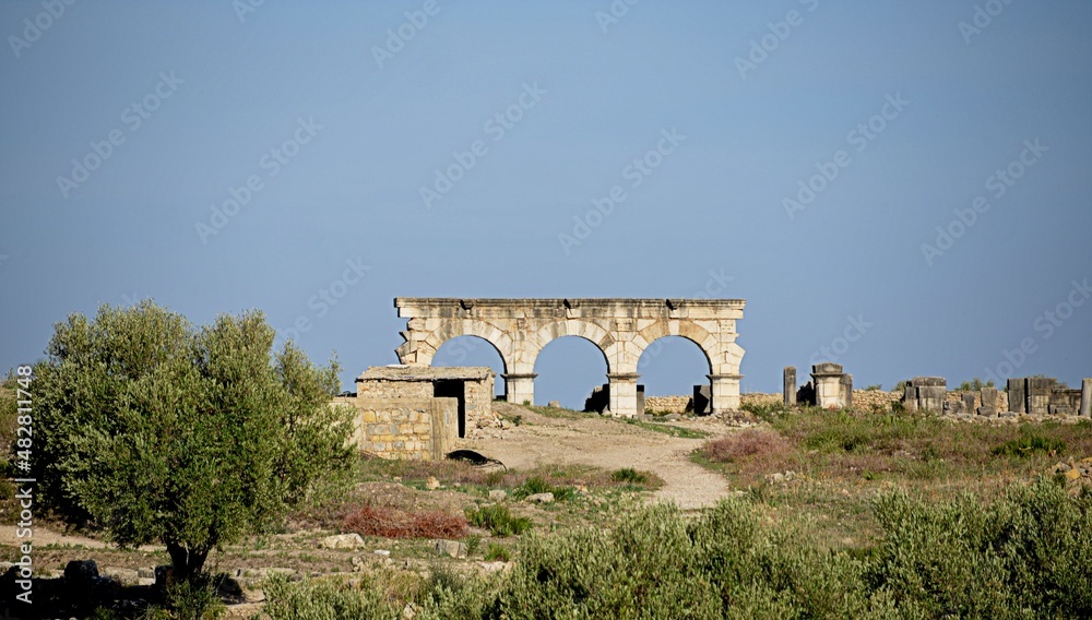 MOROCCO-Volubilis is a Roman archaeological site,Morocco's best known archaeological site and is included in the UNESCO World Heritage List. MOROCCO-Volubilis is a Roman archaeological site,Morocco's best known archaeological site and is included in the UNESCO World Heritage List.