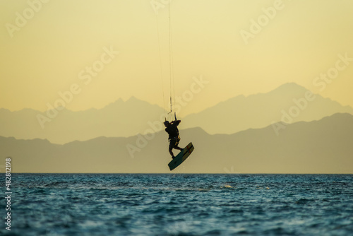 Sunset kiting