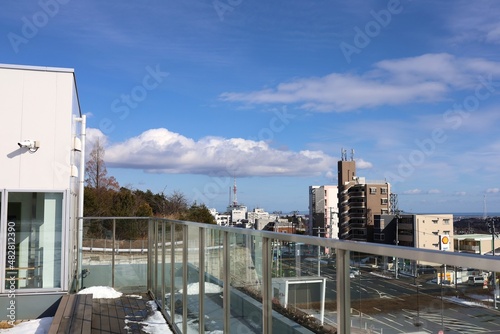 The view of Yagiyama Zoological Park Subway Station.