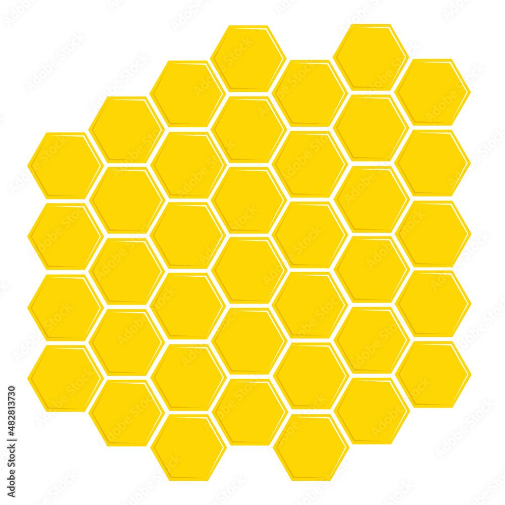 Honeycomb vector icon. Natural food. Honey cells symbol isolated on white background. Cells nature sign symbol.
Honeycomb vector icon. Natural food. Honey cells symbol isolated on white background. Cells nature sign symbol.
