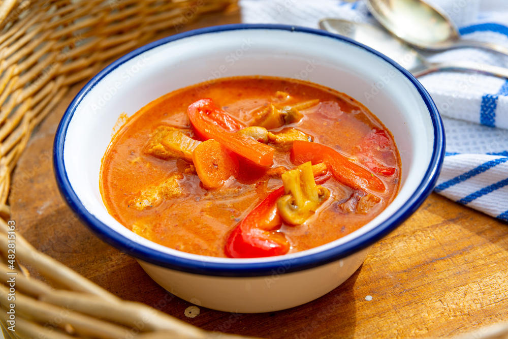 Kettle goulash is prepared over an open fire! Kettle goulash is prepared over an open fire!