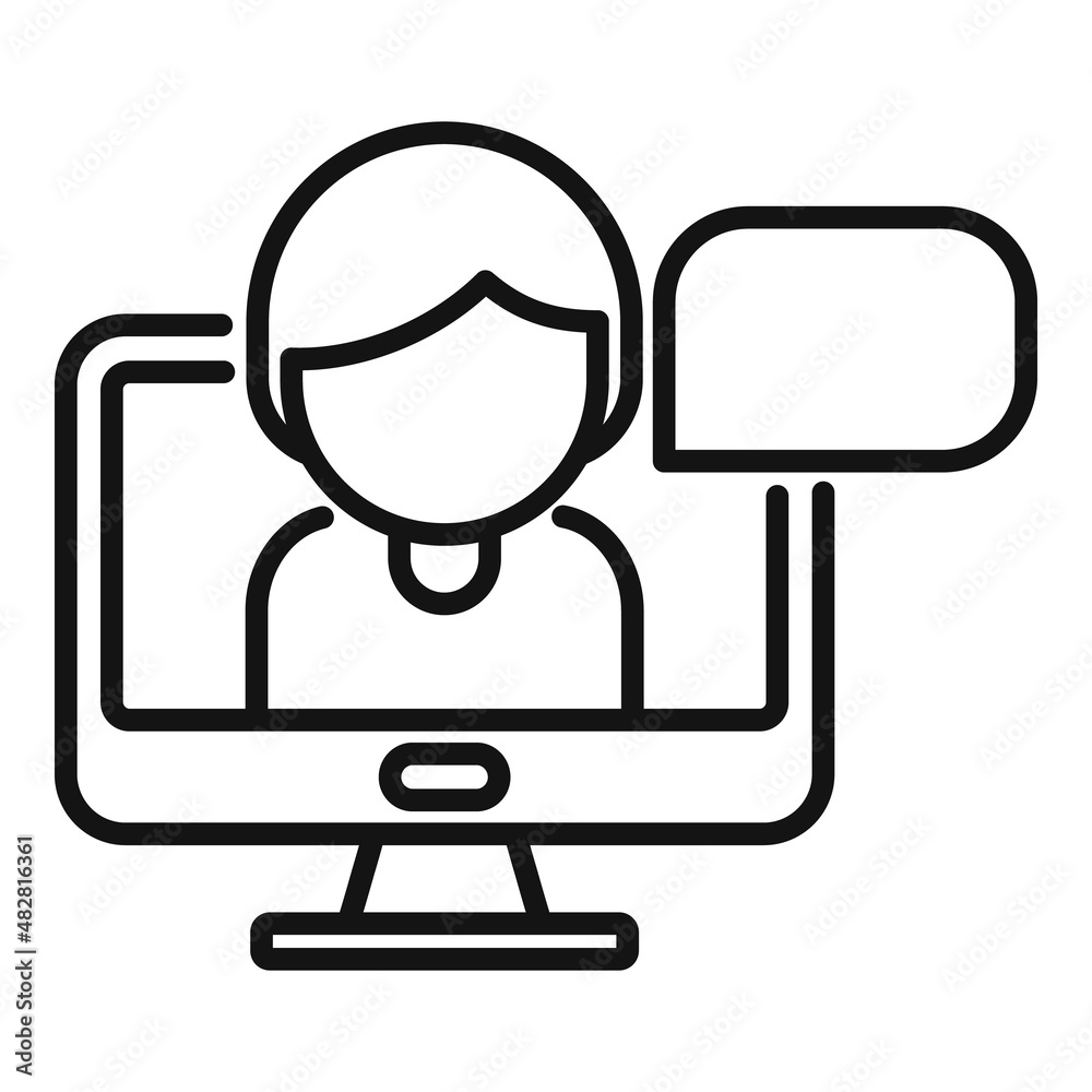 Home online lesson icon outline vector. Class book