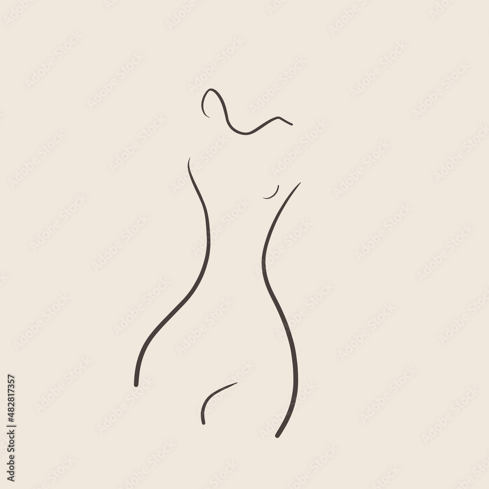 silhouette of a woman line art illustration design silhouette of a woman line art illustration design