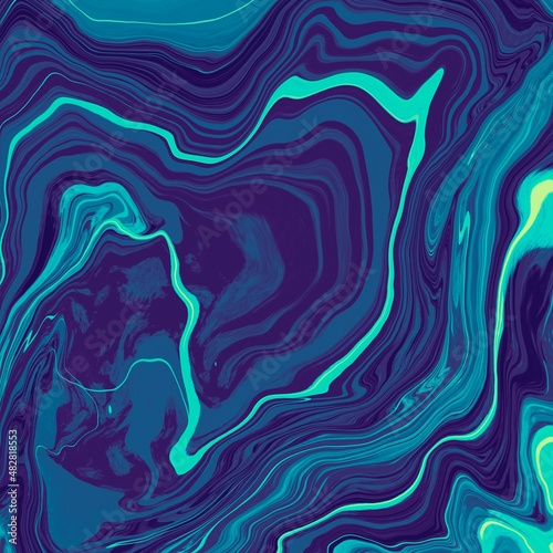Abstract purple blue texture with cyan. Divorces, waves, spots - the original background.