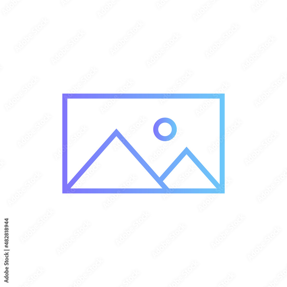 image vector icon with gradient image vector icon with gradient