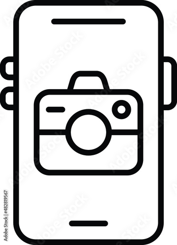 Mobile Camera Icon Style