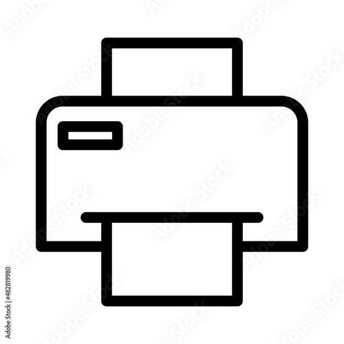 printer icon - outline style © Frans