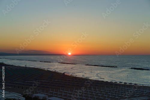 Beach of Termoli, city in Campobasso province, Molise, Italy