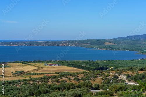 Rural landscape of Gargano, Apulia, Italy, in June