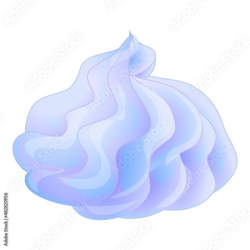 Marshmallow icon cartoon vector. Cream cake