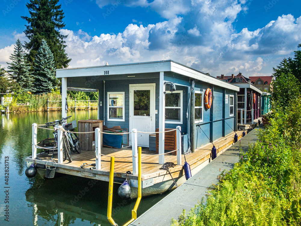 Αυτοκόλλητο Hausboot - Storkow (Mark) - Am Kanal - Brandenburg