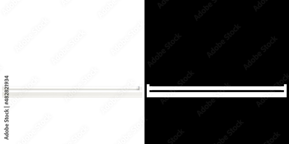 3D rendering illustration of a neon light 3D rendering illustration of a neon light