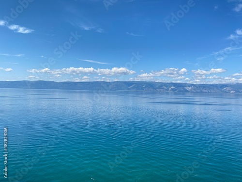 The water area of Lake Baikal  Olkhon Island