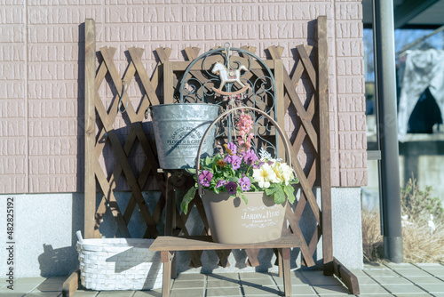 furniture in a garden