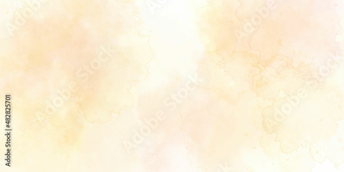 abstract watercolor background with space abstract watercolor background. abstract watercolor background with splashes Orange ink and watercolor textures on white paper background. Dry and wet brush s