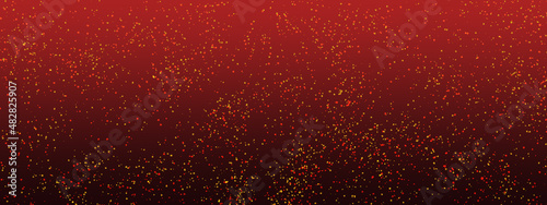 Gradient red burgundy background with glowing red and yellow bokeh, banner. Red bokeh valentine's day love background