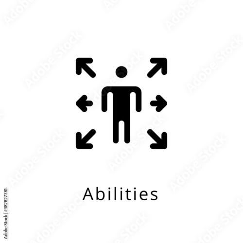 Abilities icon in vector. Logotype