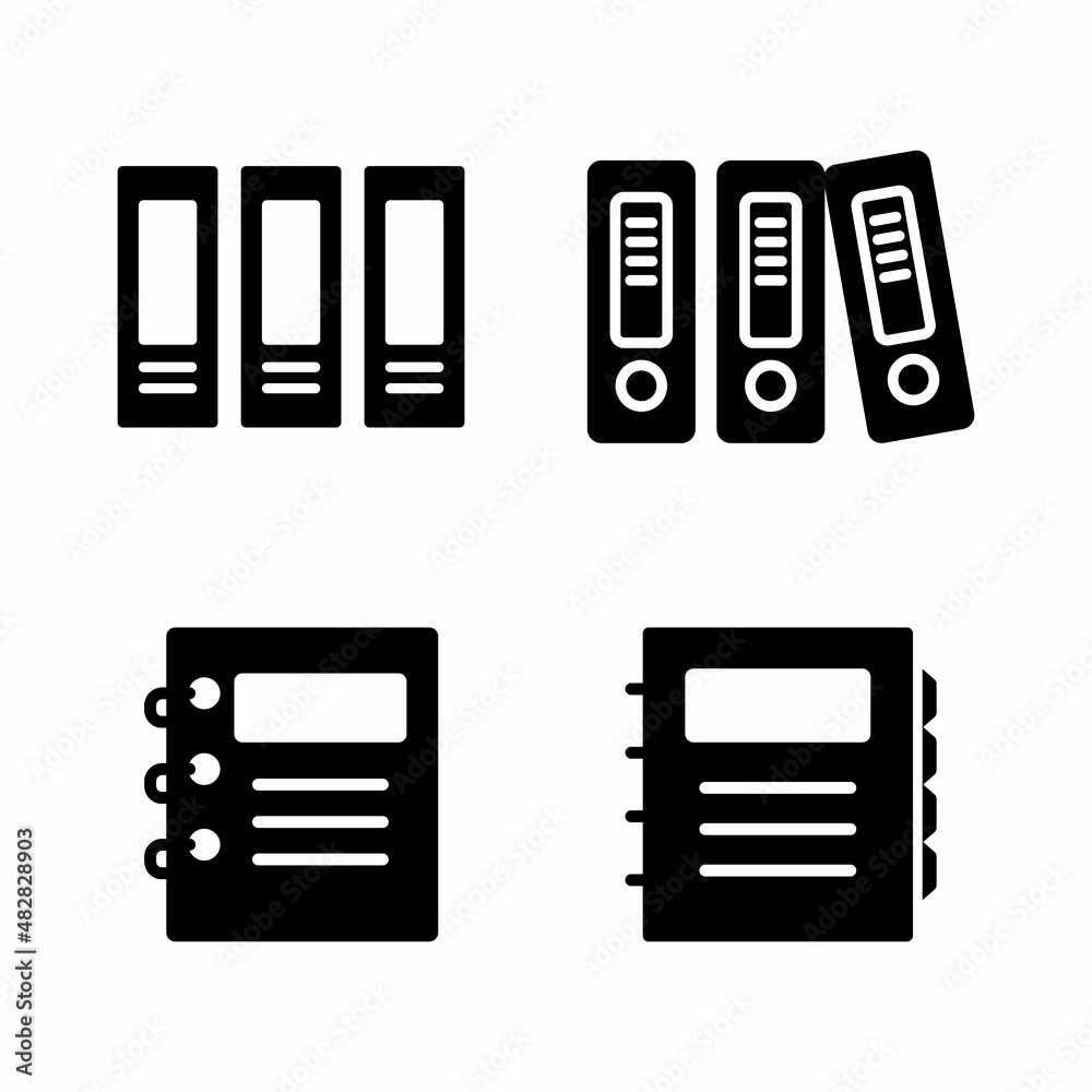 Binder Icon Design Vector Logo Template Illustration Sign And Symbol Binder Icon Design Vector Logo Template Illustration Sign And Symbol