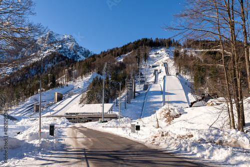 Ski jump Planica in winter, Slovenia