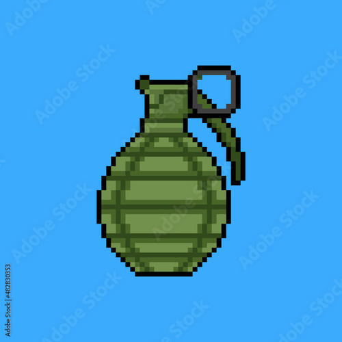 Grenade in pixel art style