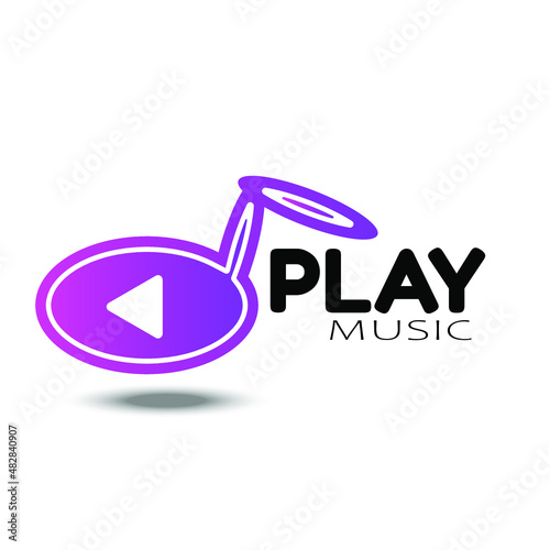 Play Logo vector design fit for music,vidio,stream,live, etc.