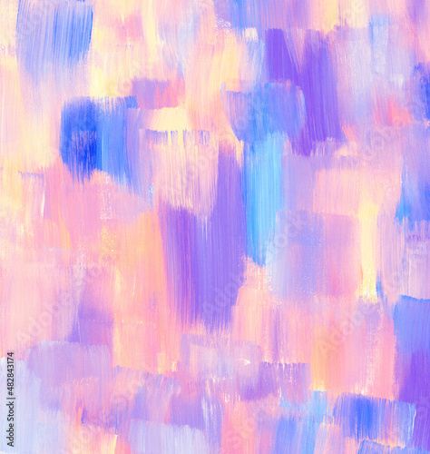 Colorful pastel acrylic brush texture painting abstract background. Handmade, organic, original with high resolution scanned file technique.