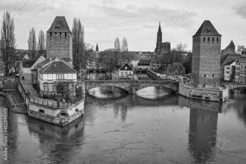 The covert bridge in Strasbourg, France. 