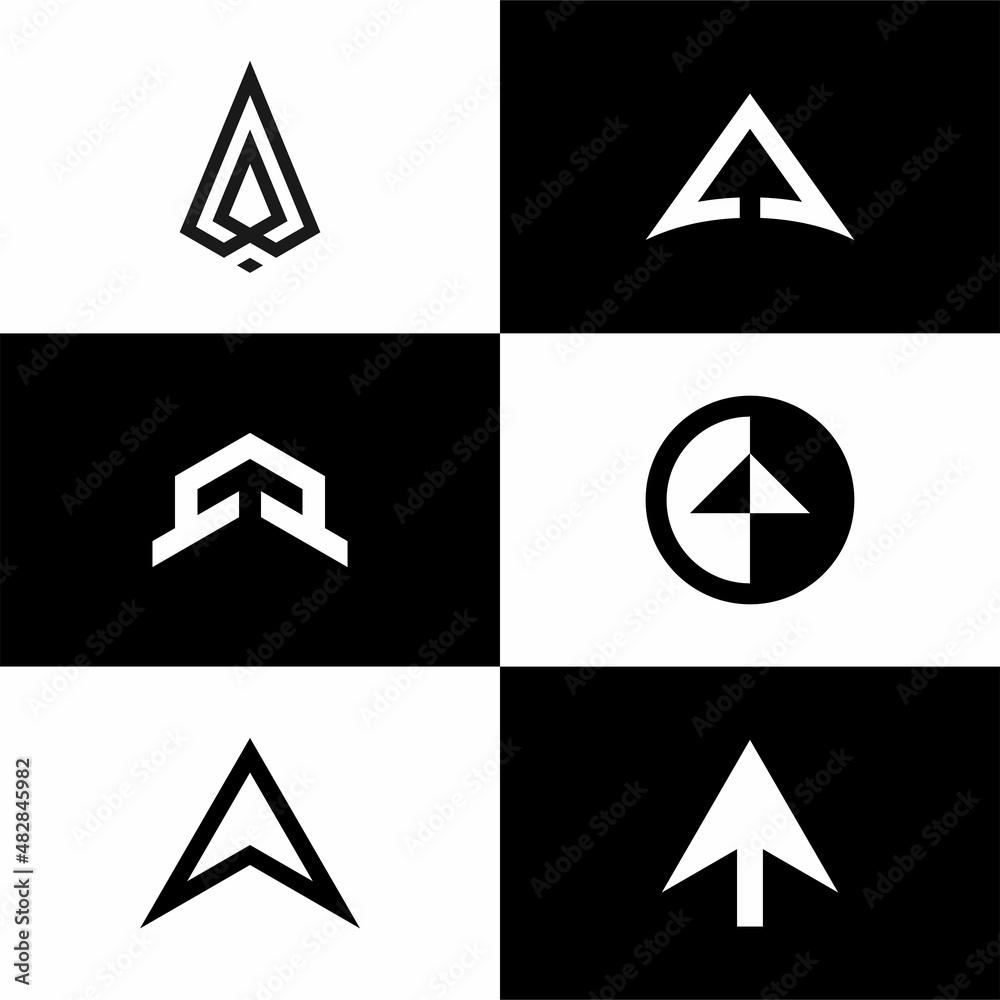 Initial Letter A Arrow logo design Initial Letter A Arrow logo design