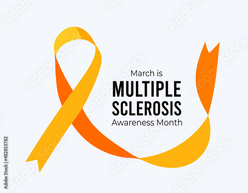 Multiple Sclerosis Awareness Month. Vector illustration on white