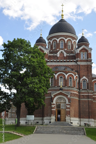 The Spaso-Borodinsky Monastery is an Orthodox convent of the Odintsovo Diocese of the Russian Orthodox Church, located on the Borodino field, near the village of Semenovskoye in the Borodino rural set