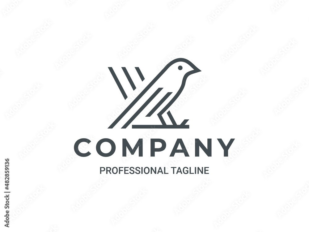 Luxury Bird nature logo template Luxury Bird nature logo template
