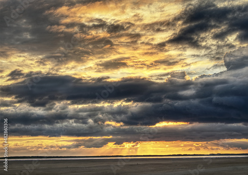 Cloud Ocean at sunset (ID: 482860306)