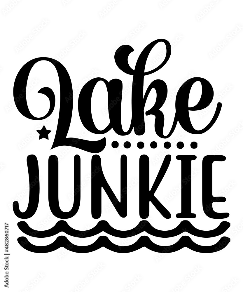 Lake Svg, Lake Svg Bundle Stock Vector | Adobe Stock