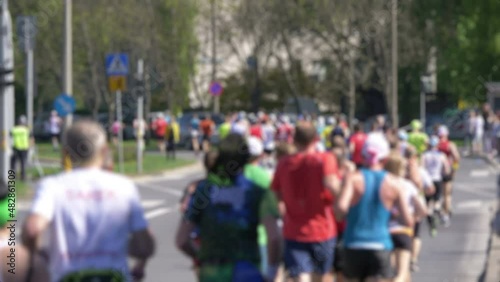 Wallpaper Mural Marathon runners in 4K slow motion 60fps Torontodigital.ca