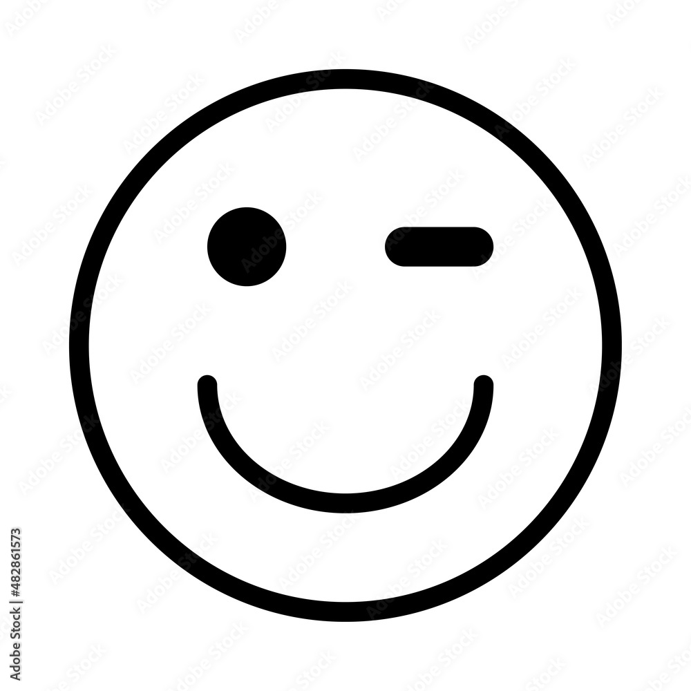 This emoticon icon can be used in various designs, both formal and non-formal. Suitable also used for fun-themed designs, rate marketplaces, children and others.