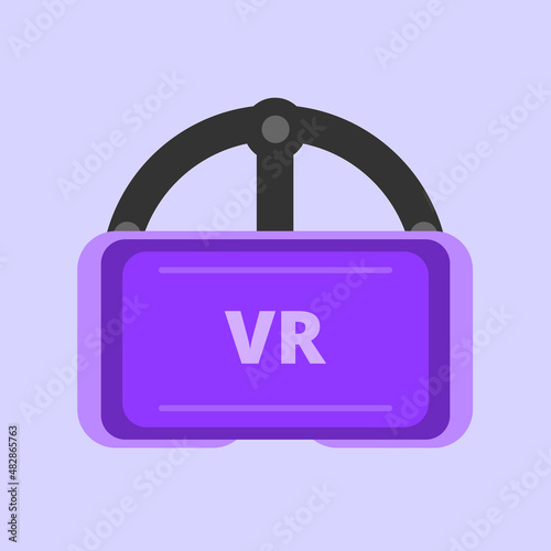 VR headset googles. Virtual reality line art icons, symbols, logos, drawings, illustrations, signs, doodles for web, business, online