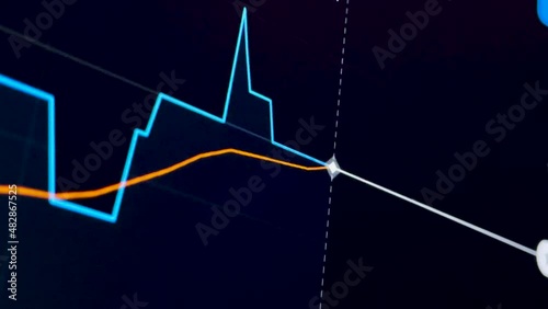 market stock chart volatility. a volatile movement for financial data or diagram. versatile chart for stock, cryptocurrency, forex, etc.