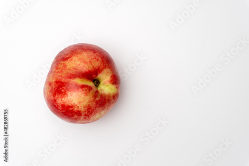 Nectarine fruit, isolated on white background