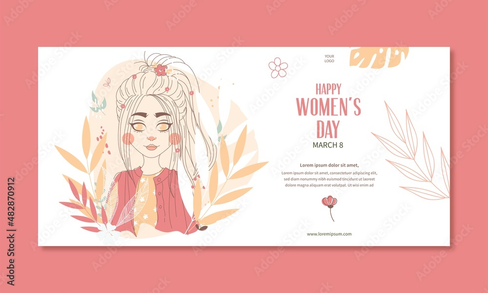Obraz premium International women's day hand drawn illustration