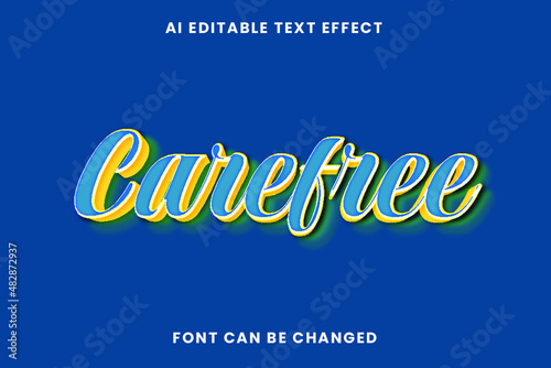 Carefree Text Effect