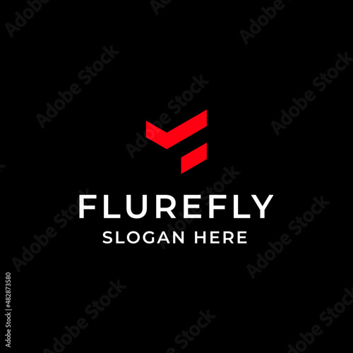 F Letter Logo Sport Design Inspiration Concept