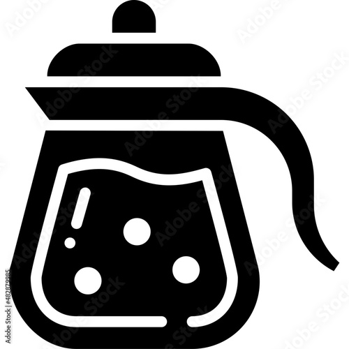 coffee pot solid icon