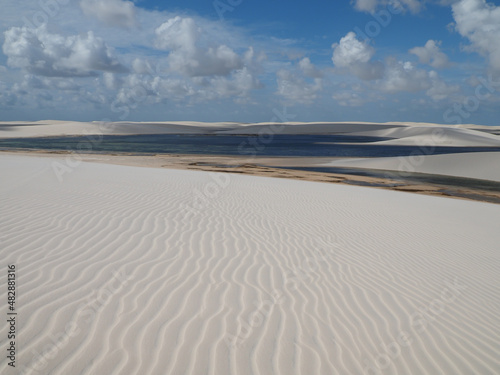 Lencois maranhenses national park in NE brazil, amazing sand dune landscape