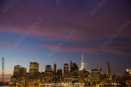 Blue hour New York sunset