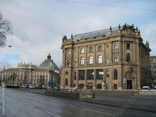 Photography Winter cityscape of Munich, Germany. royal palace country