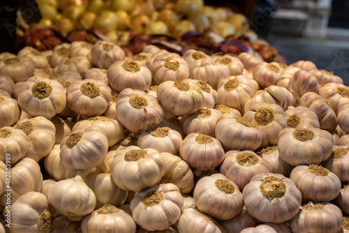 Garlic at market